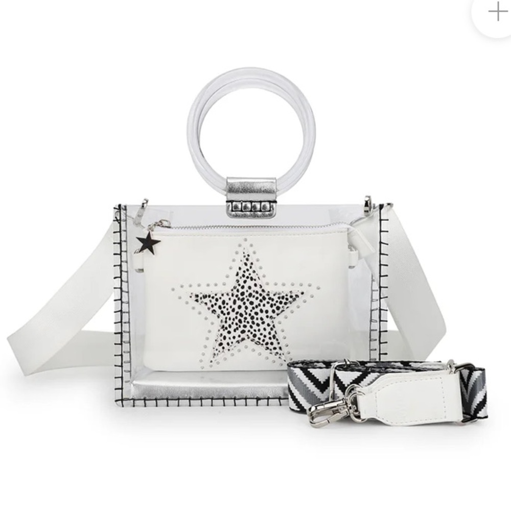 vintage havana mini molly stadium bag in white cheetah - Picture 3 of 6